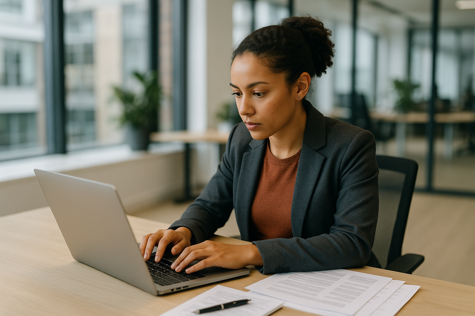 UK professional preparing career documents for work life balance UK