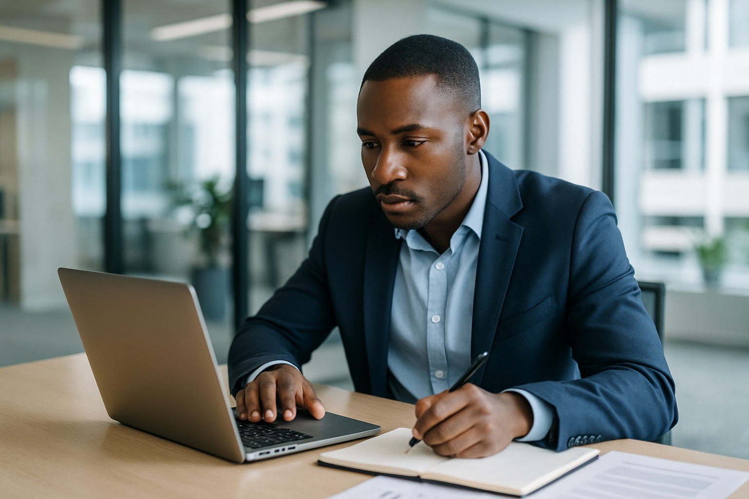 UK professional preparing career documents for electrician