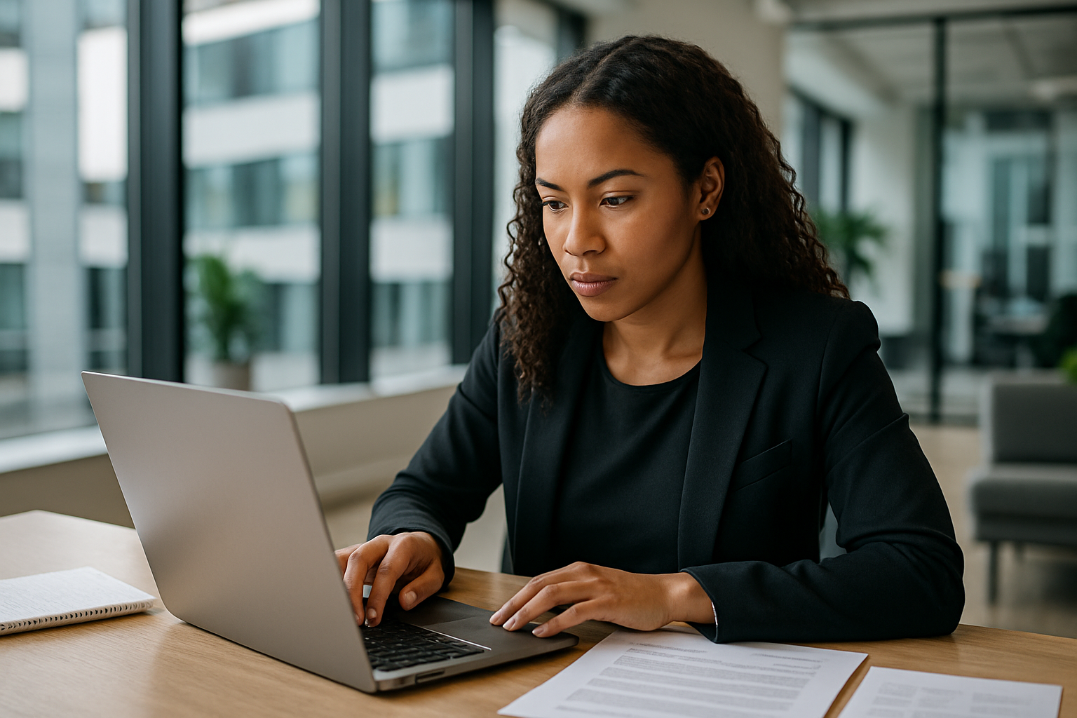 UK professional preparing career documents for customer success manager UK