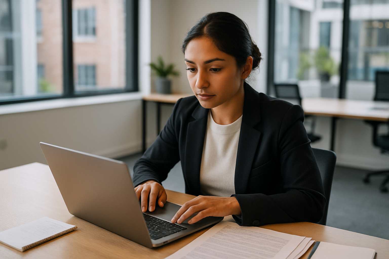 UK professional preparing career documents for medical sales rep UK
