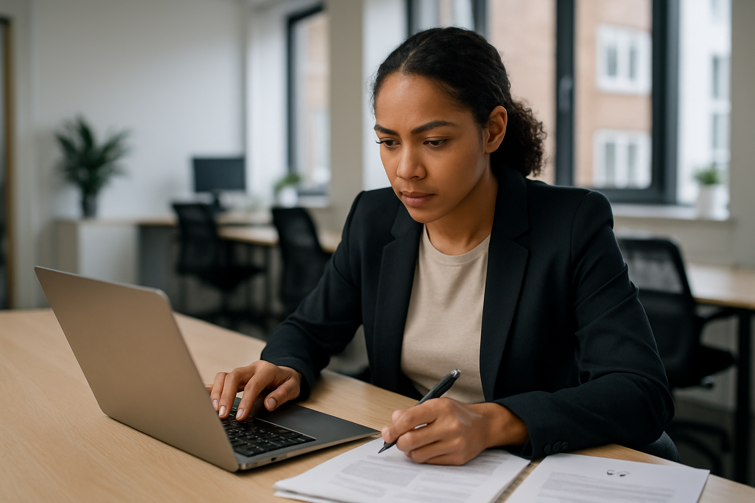 UK professional preparing career documents for Shipping Coordinator UK