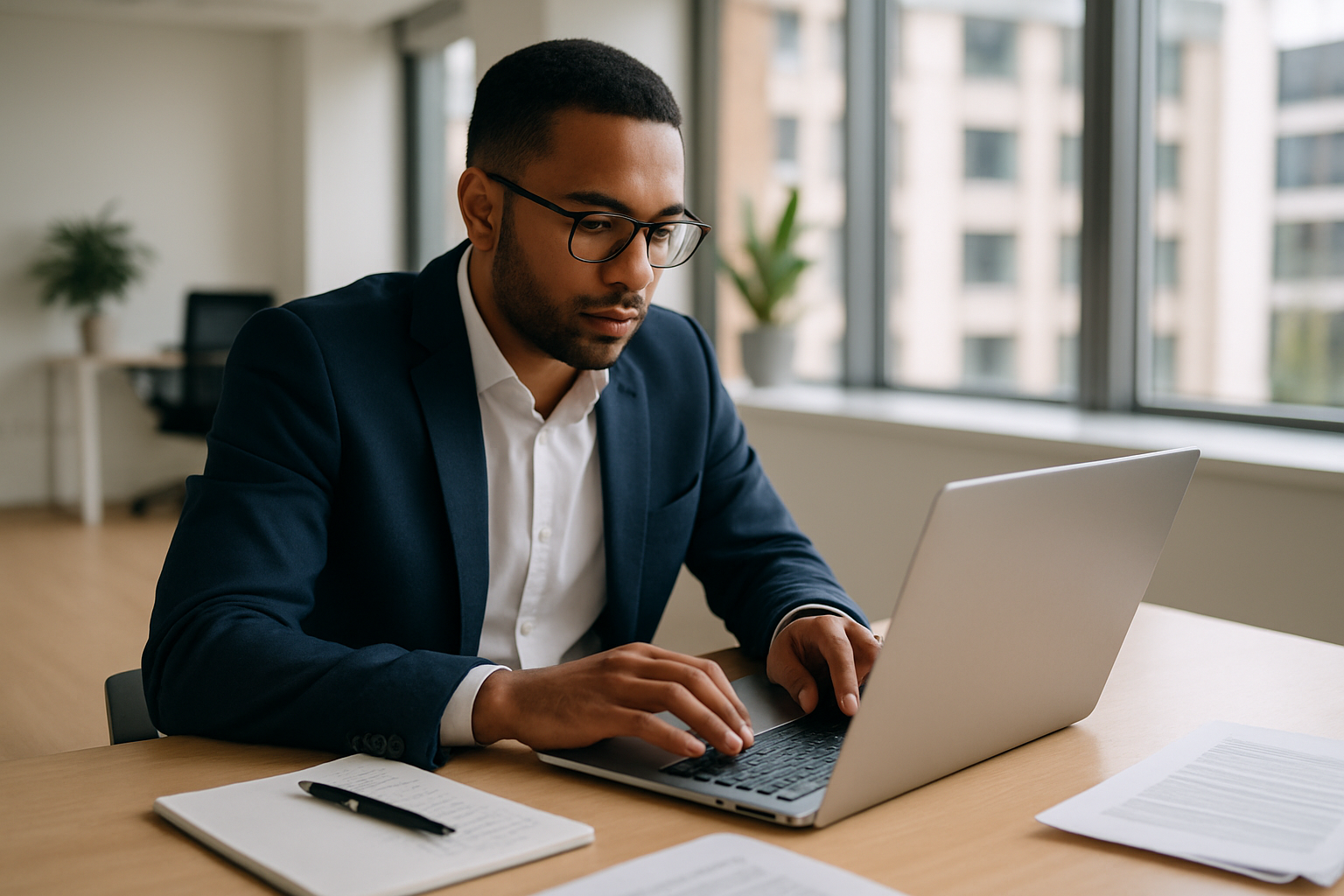 UK professional preparing career documents for Talent acquisition specialist UK