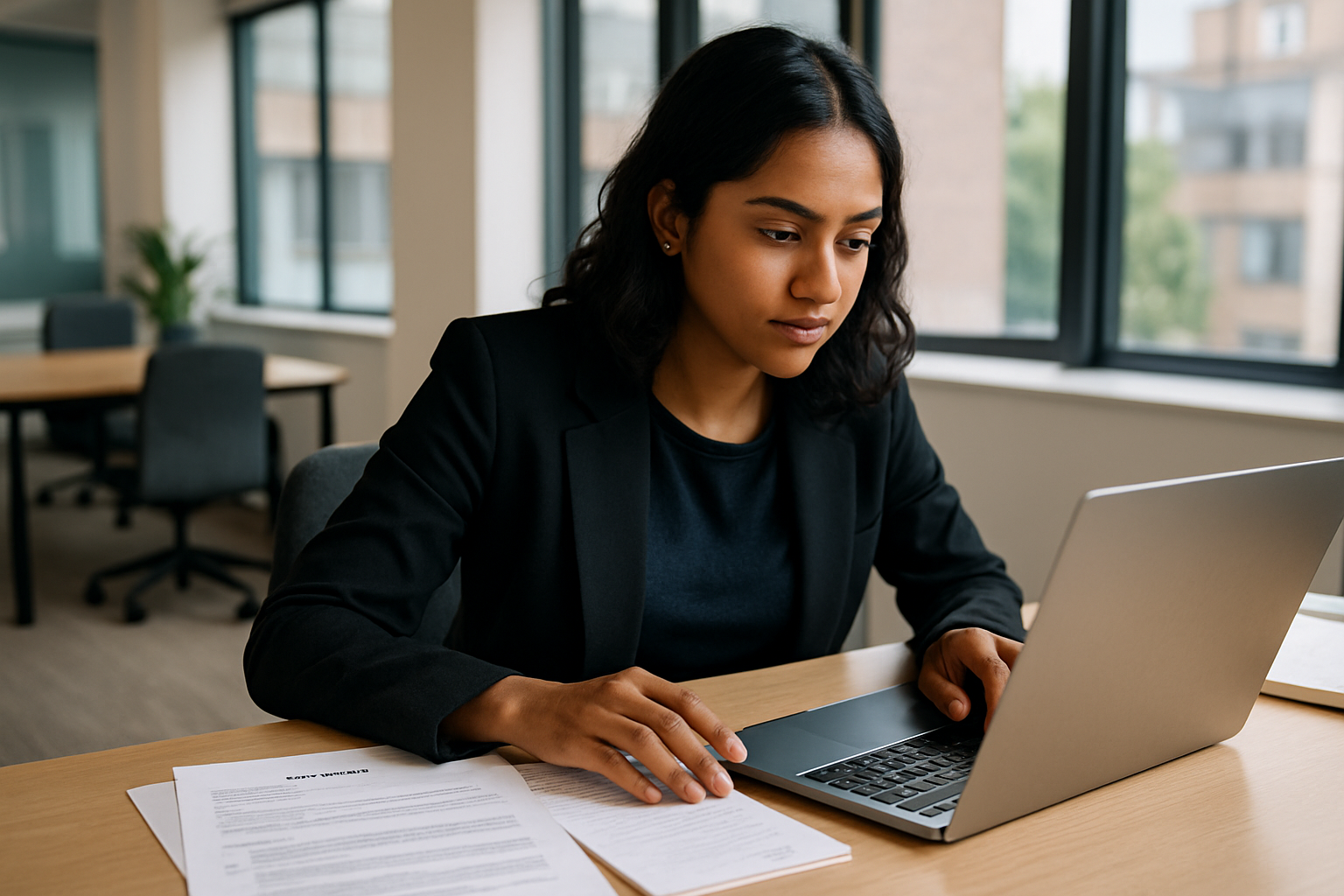UK professional preparing career documents for Roofer UK