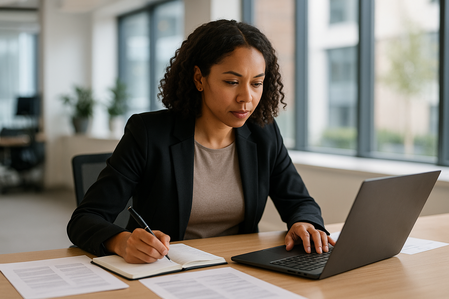 UK professional preparing career documents for Chief Financial Officer UK