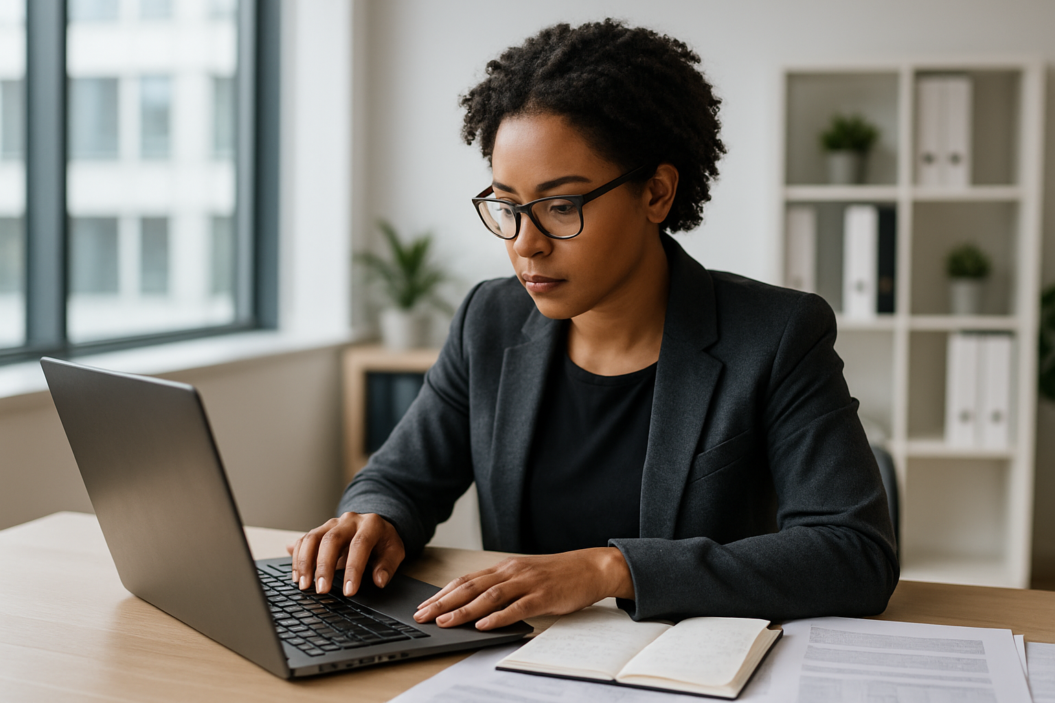 UK professional preparing career documents for Financial Controller UK