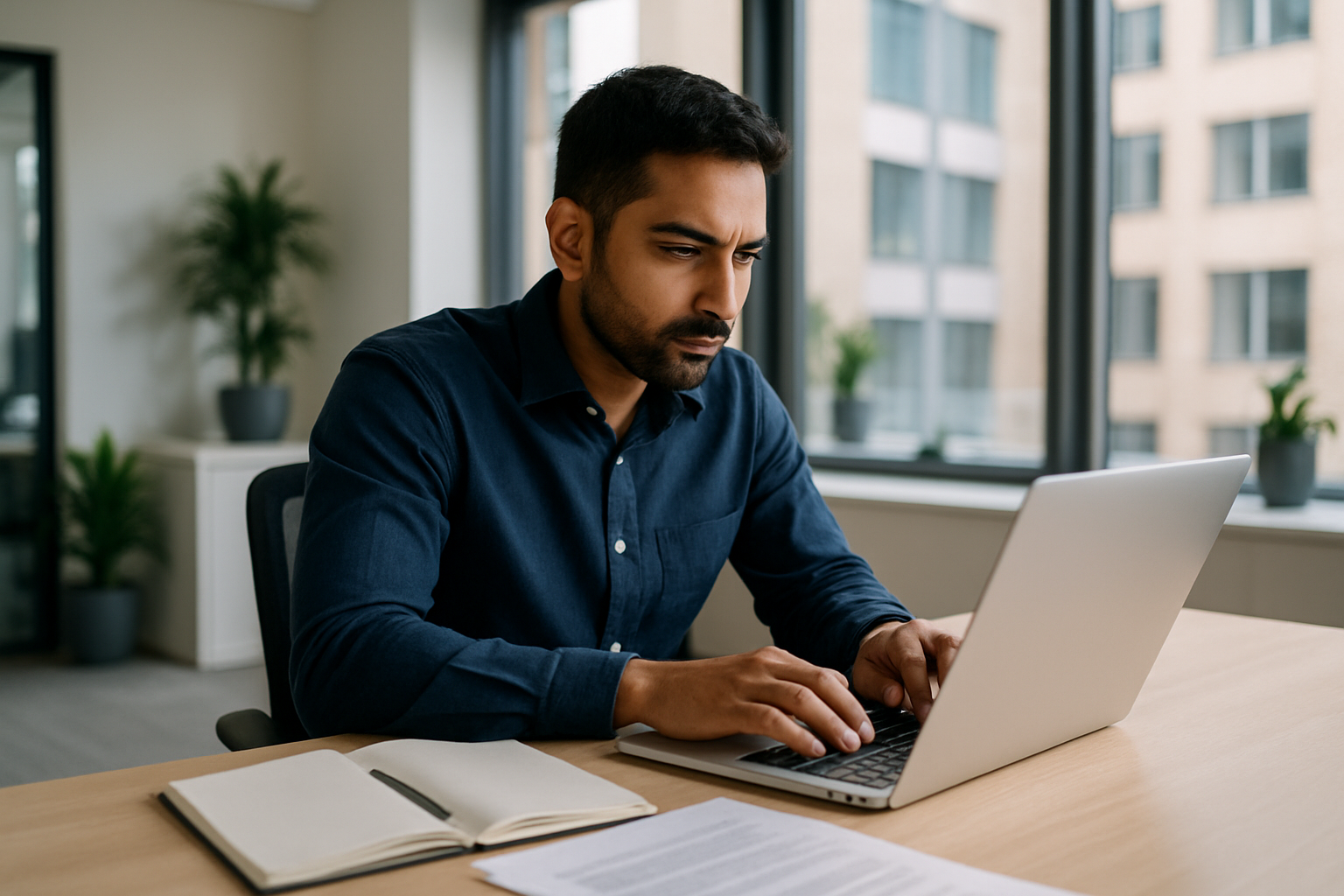 UK professional preparing career documents for SEO specialist UK