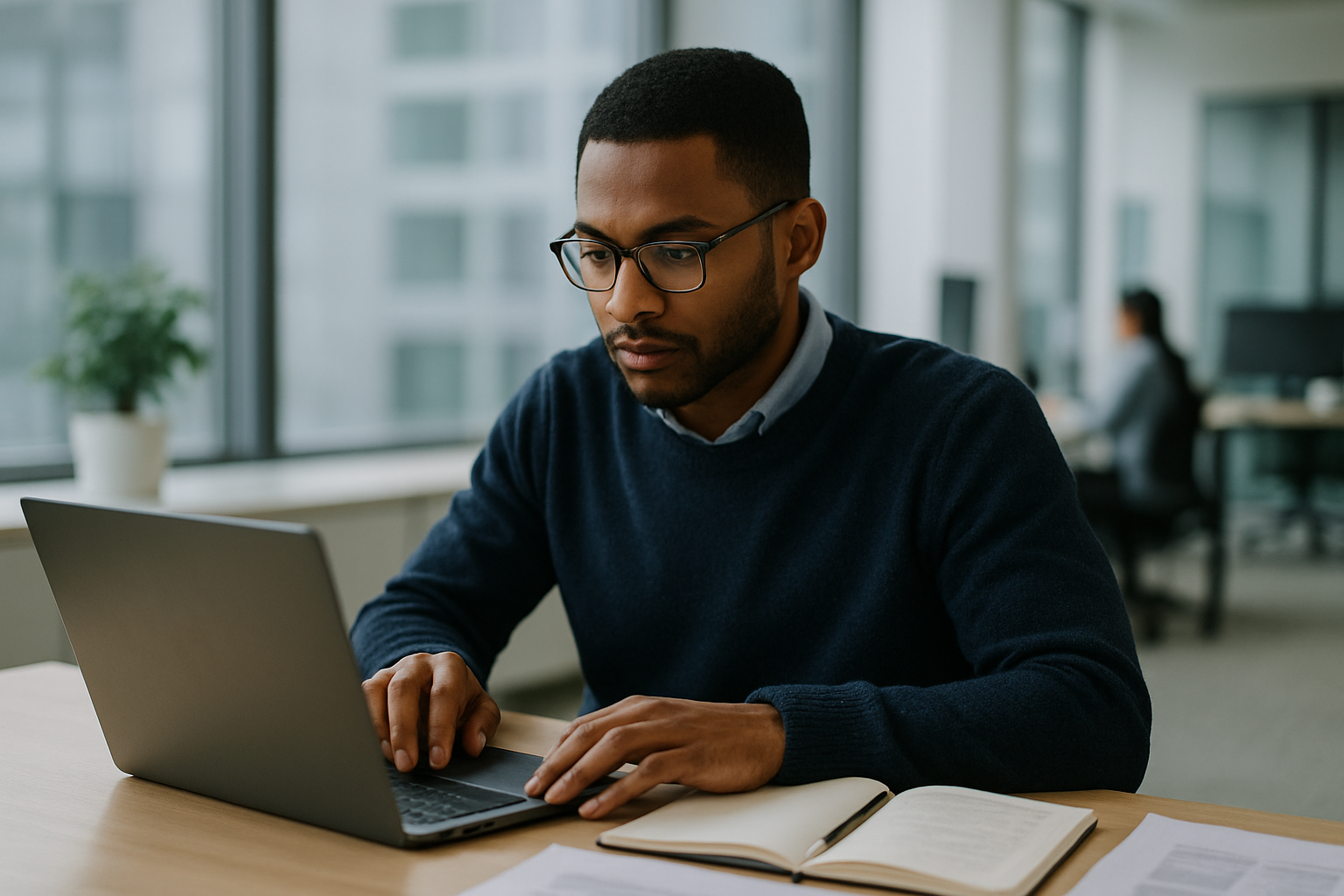 UK professional preparing career documents for employee engagement UK