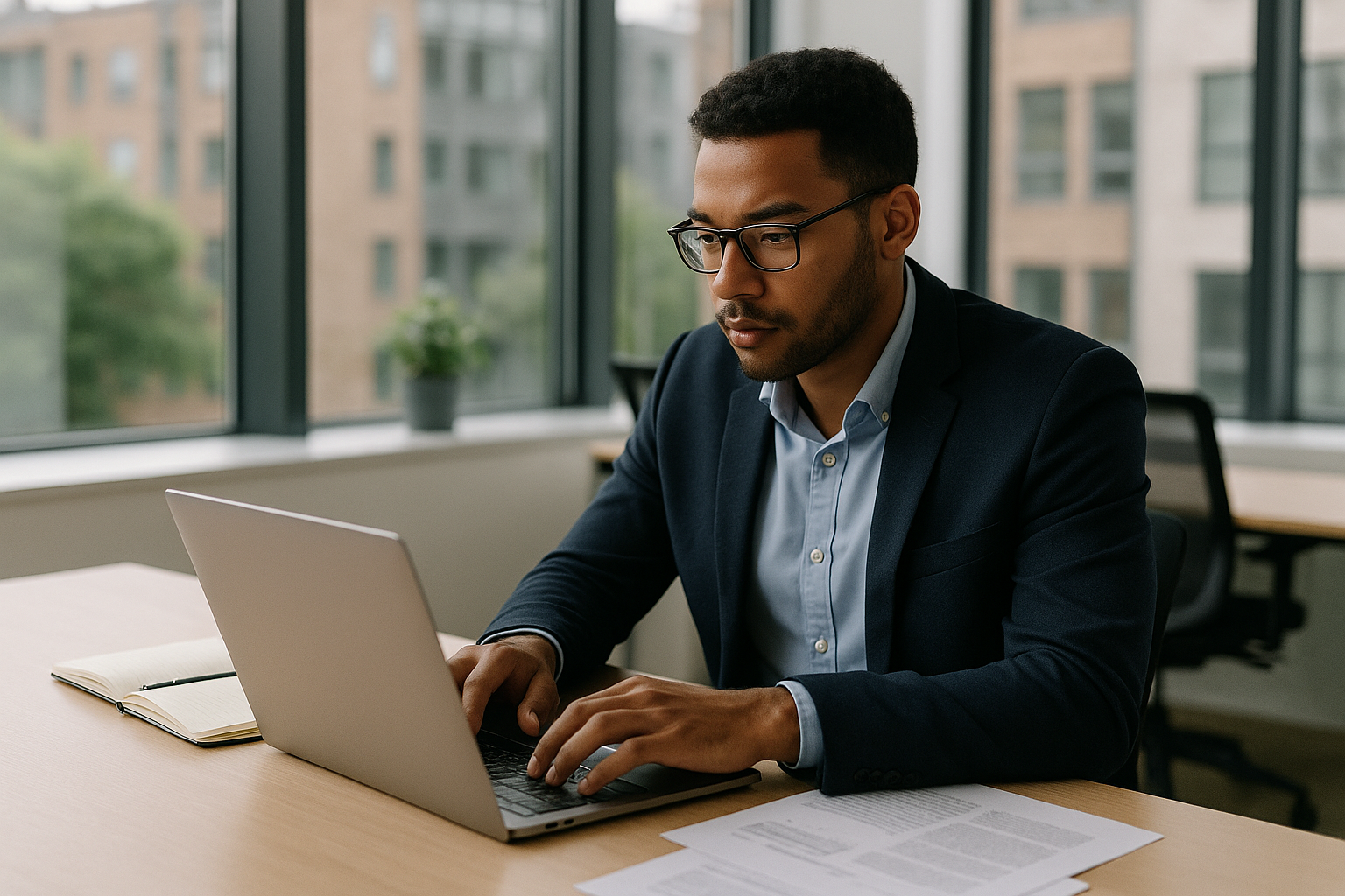 UK professional preparing career documents for young carer