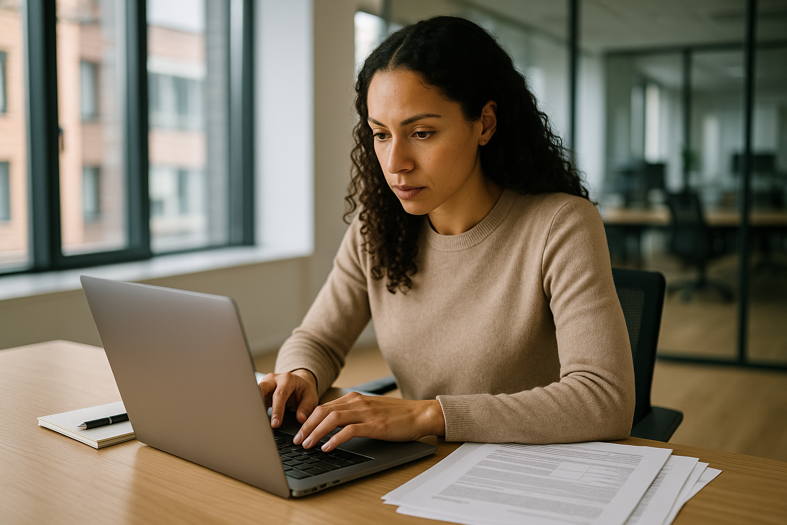 UK professional preparing career documents for apprenticeship UK