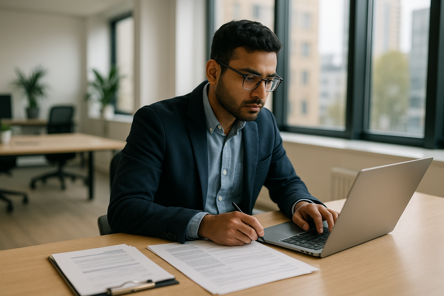UK professional preparing career documents for LinkedIn headline generator UK