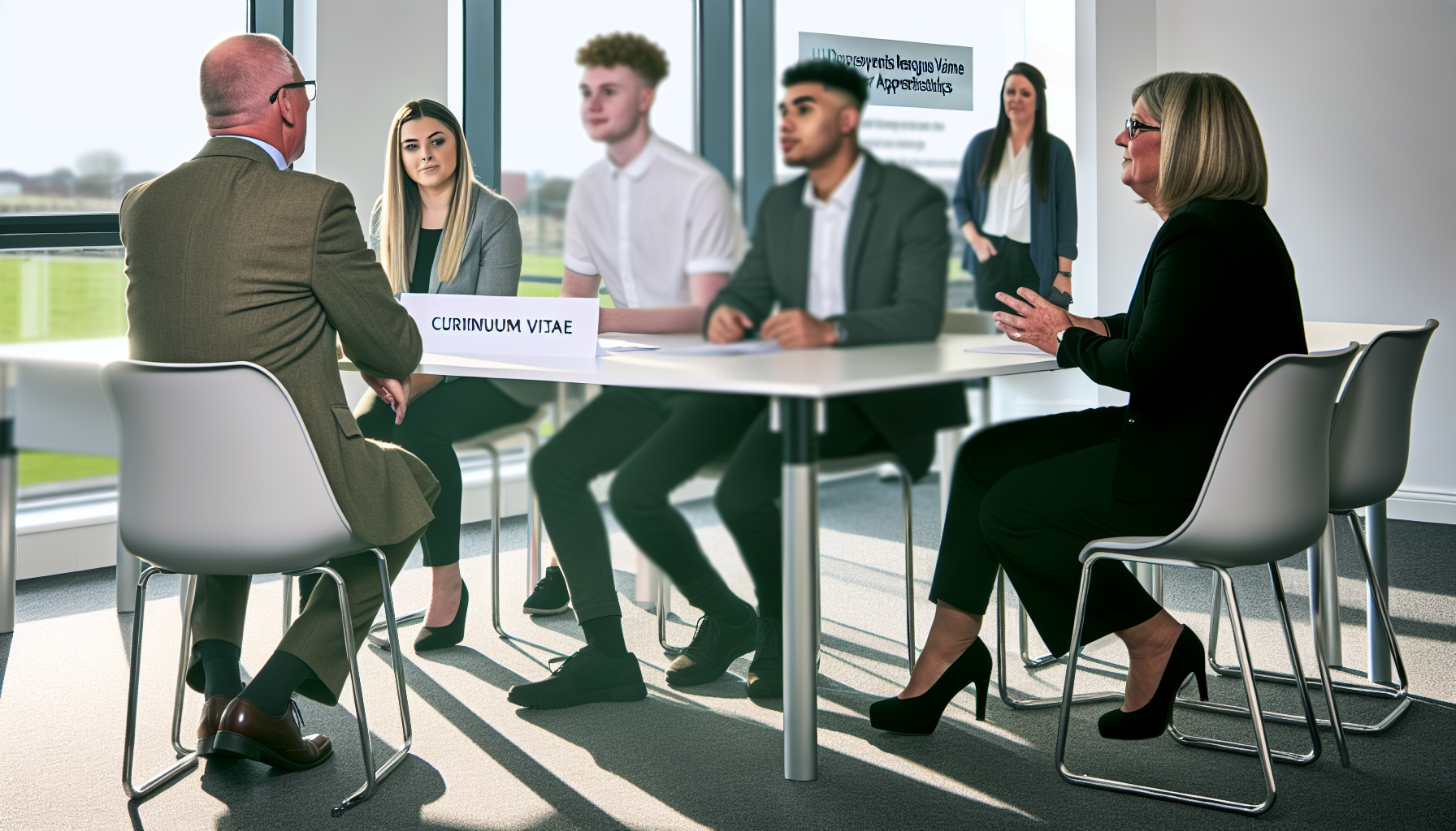 UK professionals in a collaborative CV discussion session.
