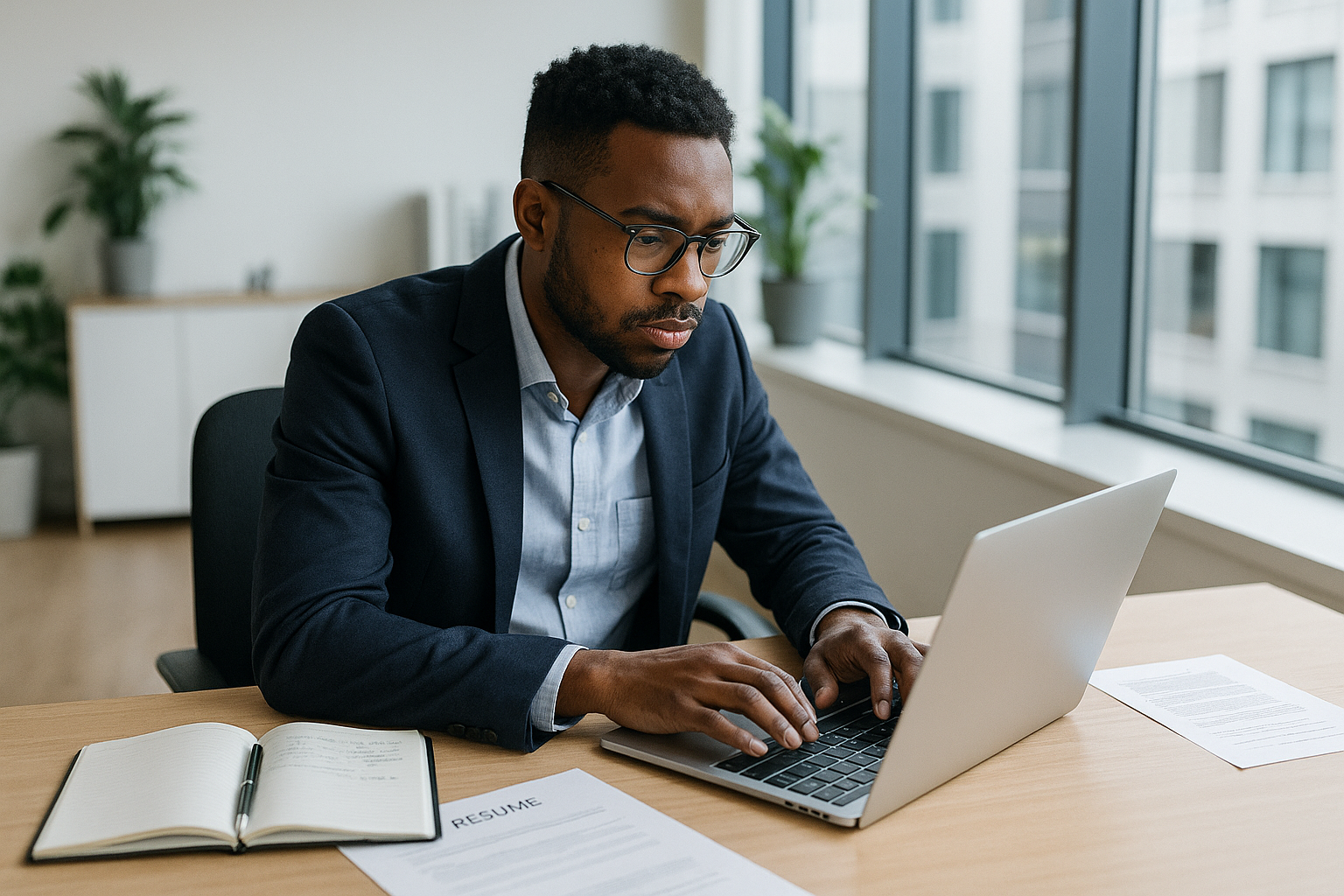 UK professional preparing career documents for Cotswolds jobs