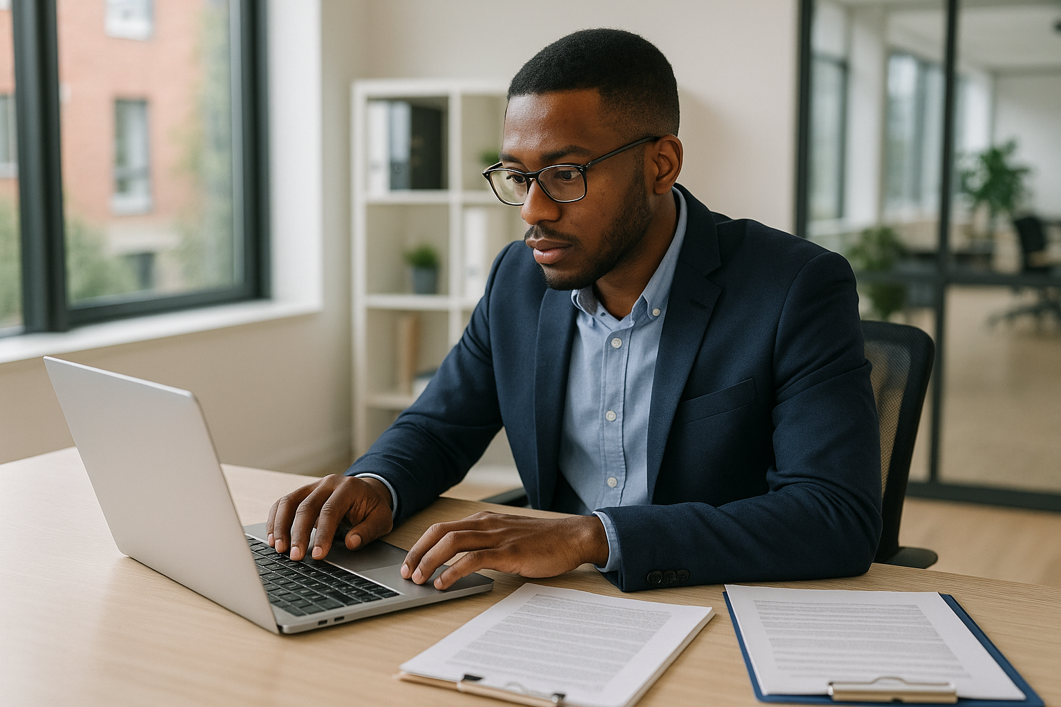 UK professional preparing career documents for New Forest jobs