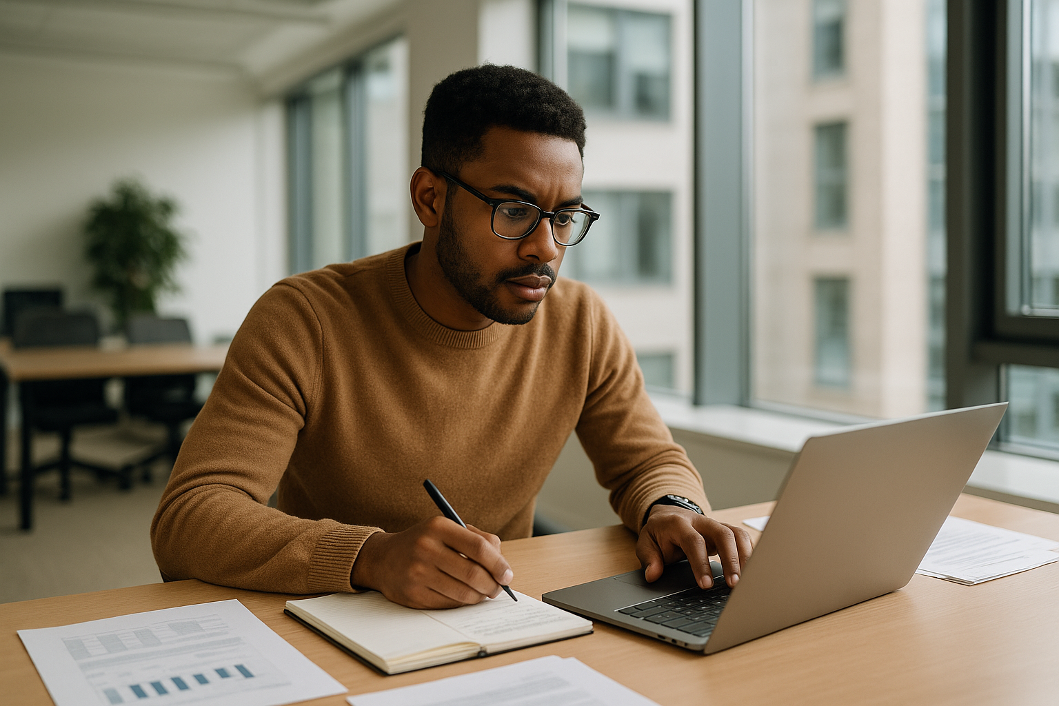 UK professional preparing career documents for diagnostics UK