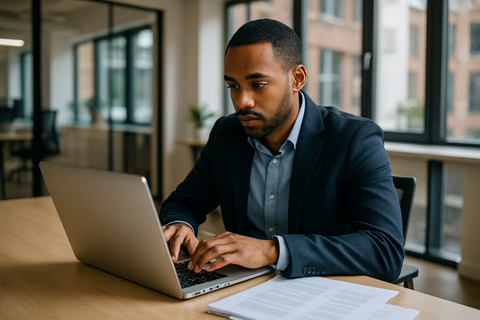 UK professional preparing career documents for apprenticeship UK