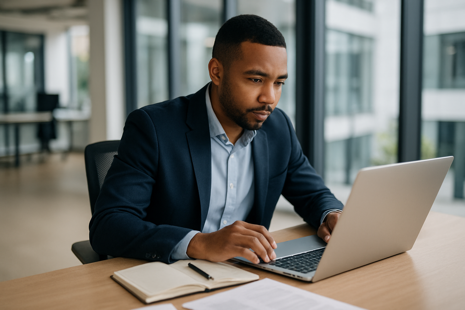 UK professional preparing career documents for Business development manager UK