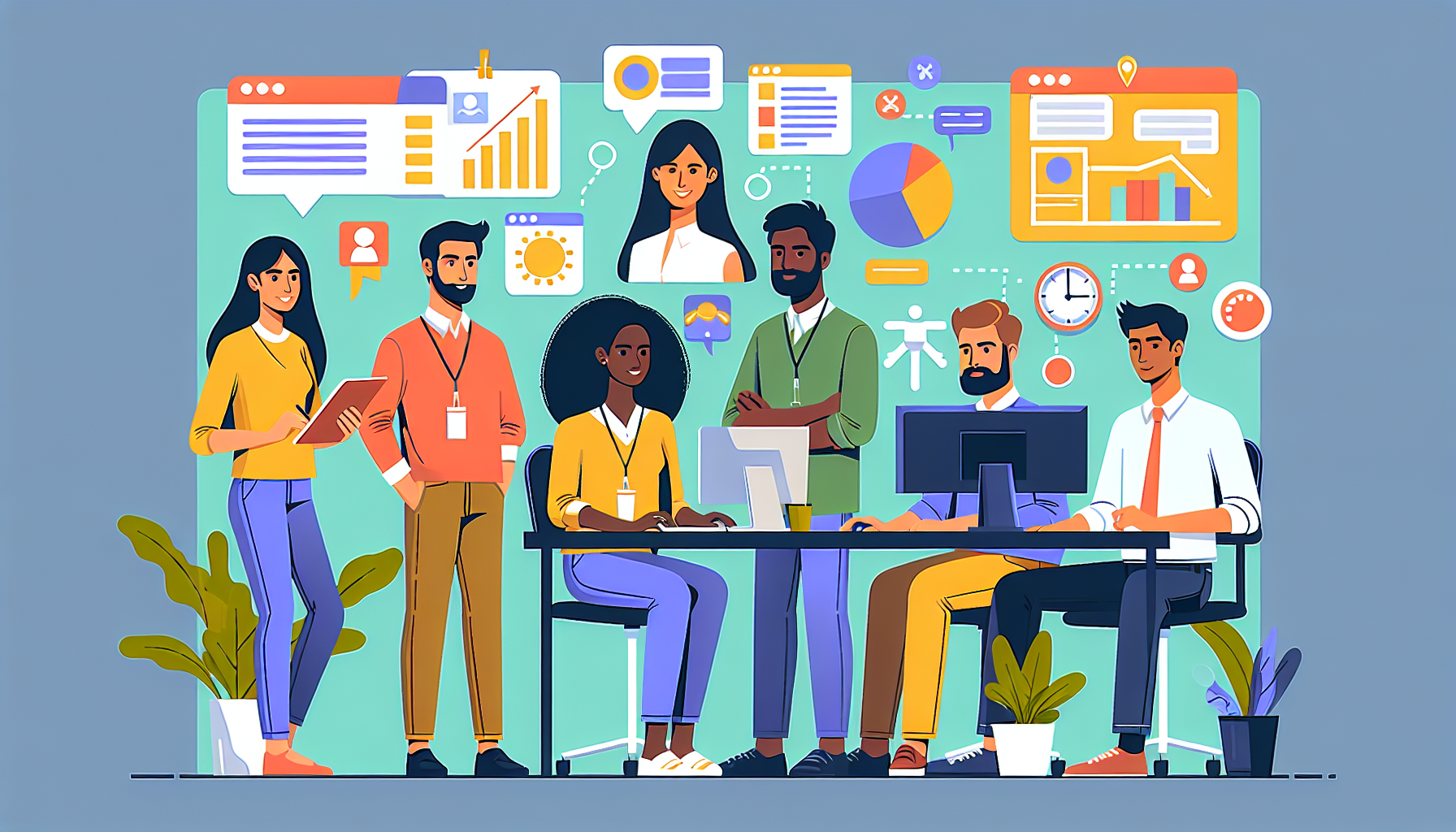 UK workplace team collaborating on Indeed UK tasks