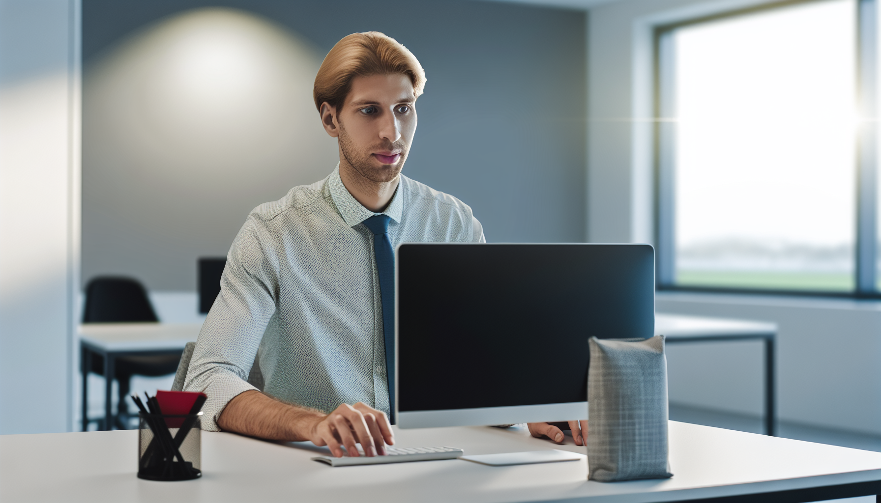 UK professional crafting a LinkedIn connection message at desk