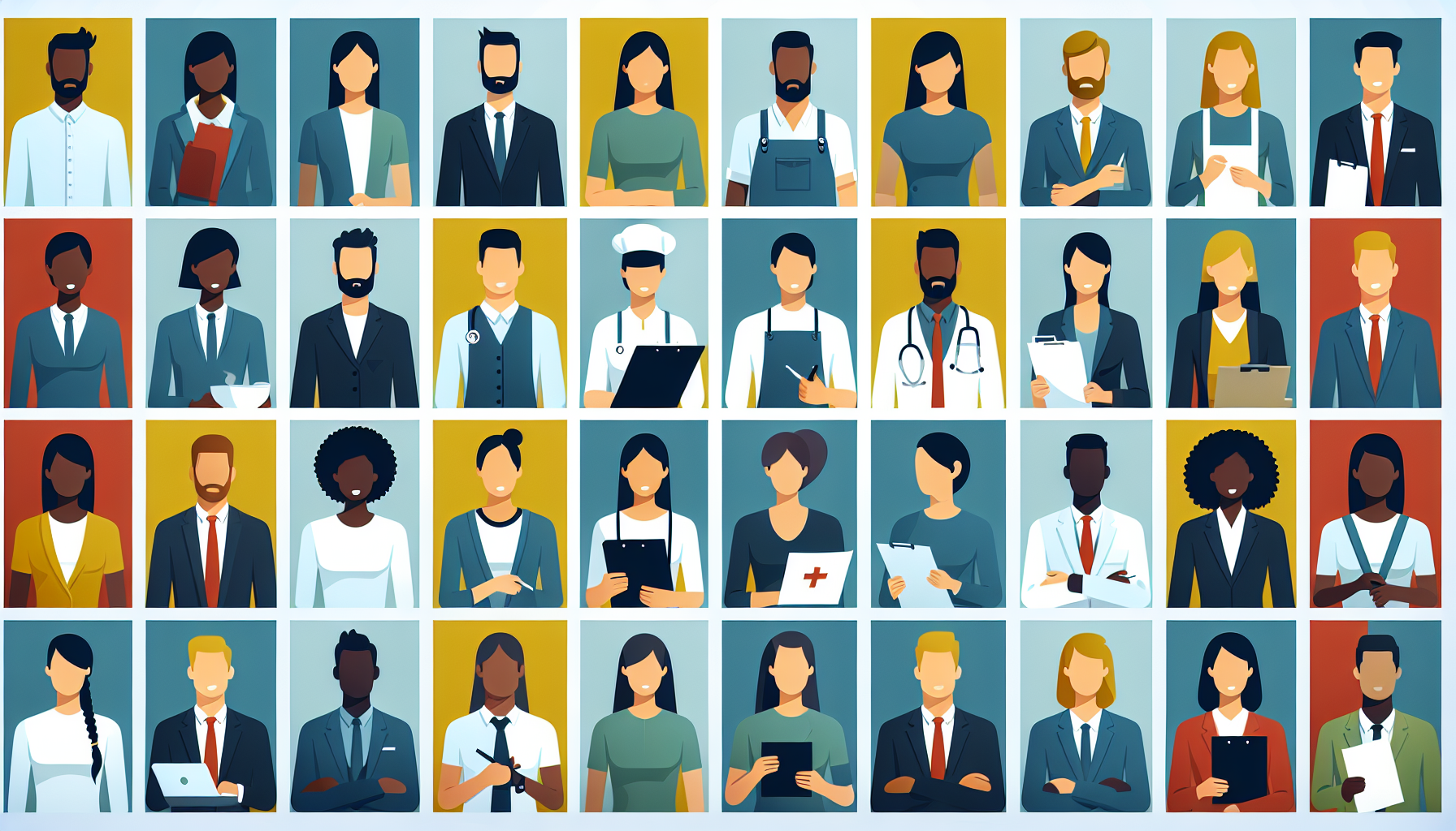 Diverse UK professionals in a modern office setting