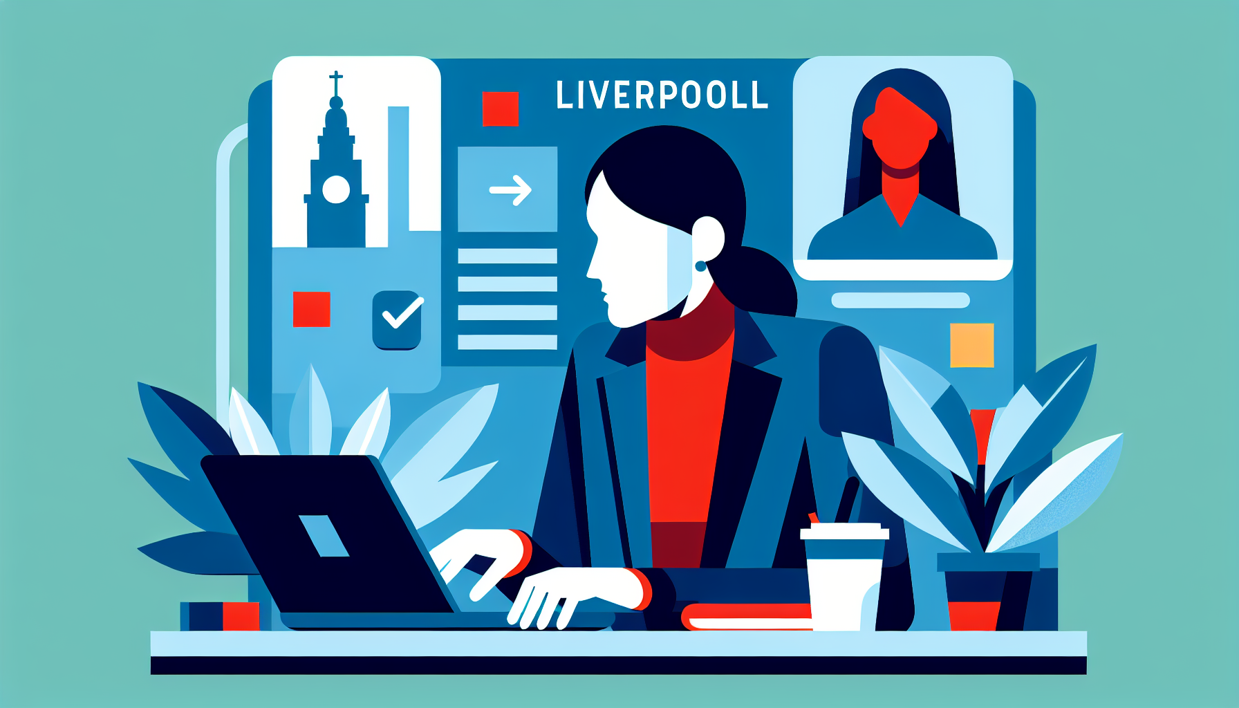 Single UK professional working on job-related activity