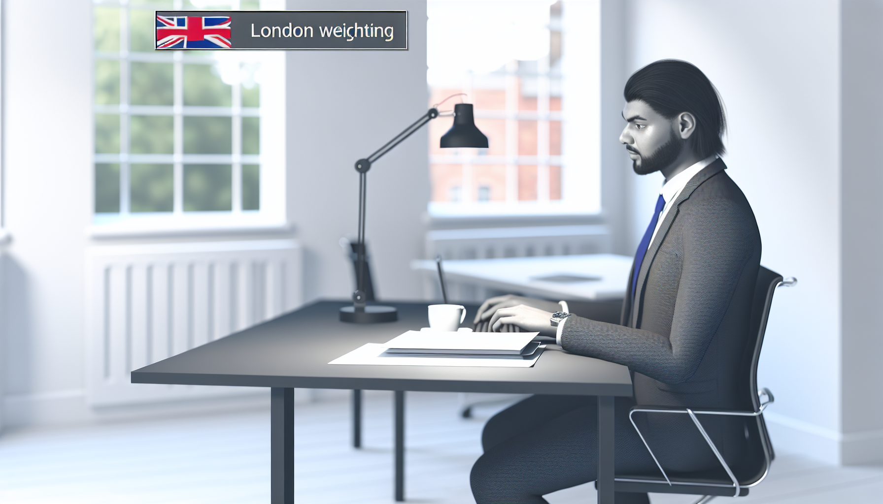 Professional analysing salary data at desk
