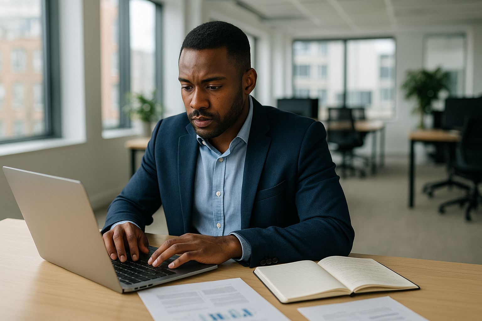 UK professional preparing career documents for detail orientation UK