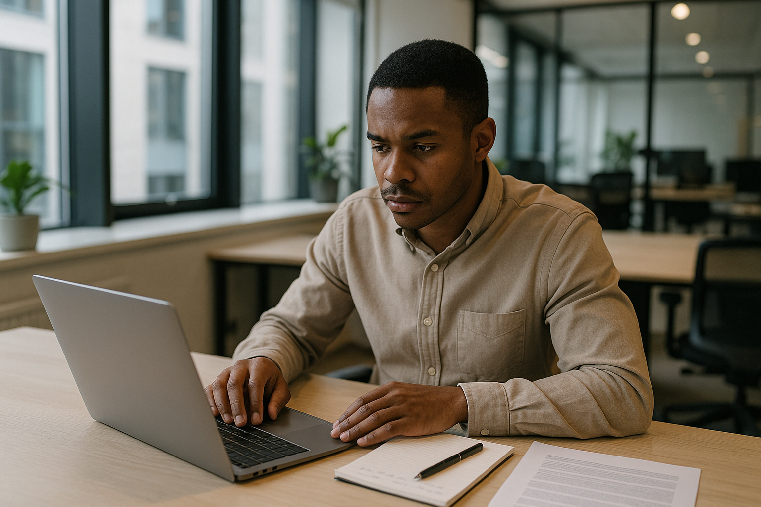UK professional preparing career documents for third space working UK