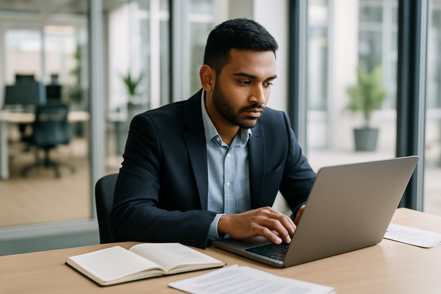 UK professional preparing career documents for Aptitude test UK