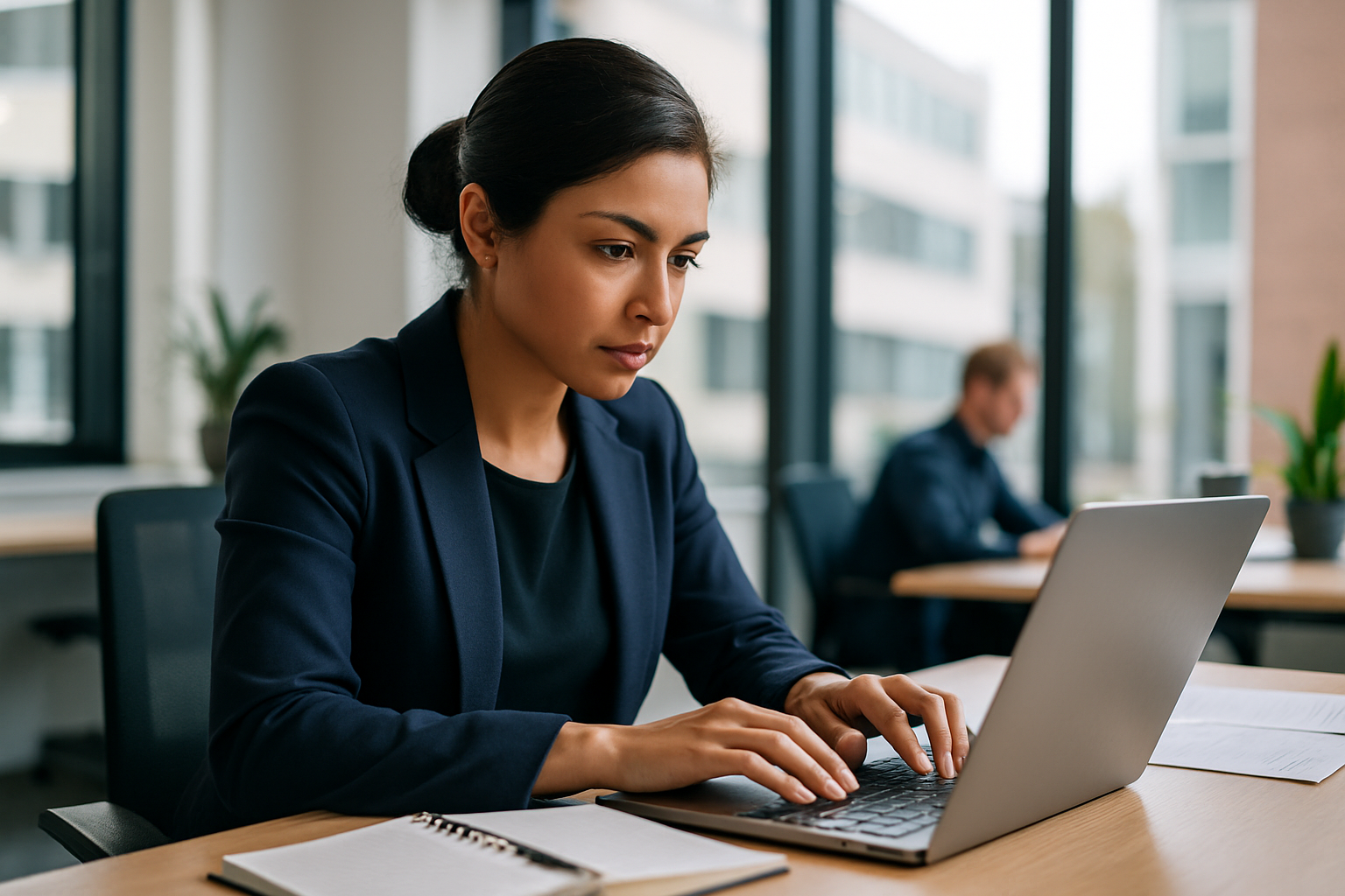 UK professional preparing career documents for corporate communications UK