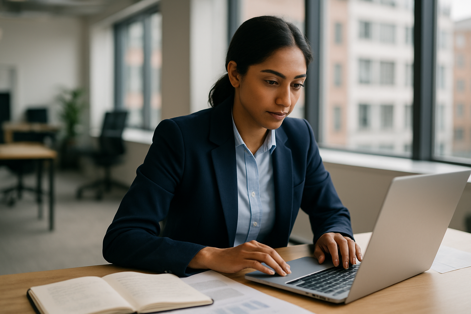 UK professional preparing career documents for growth marketing UK