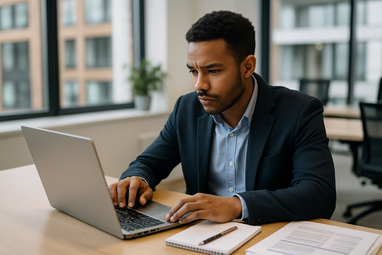 UK professional preparing career documents for Internship UK