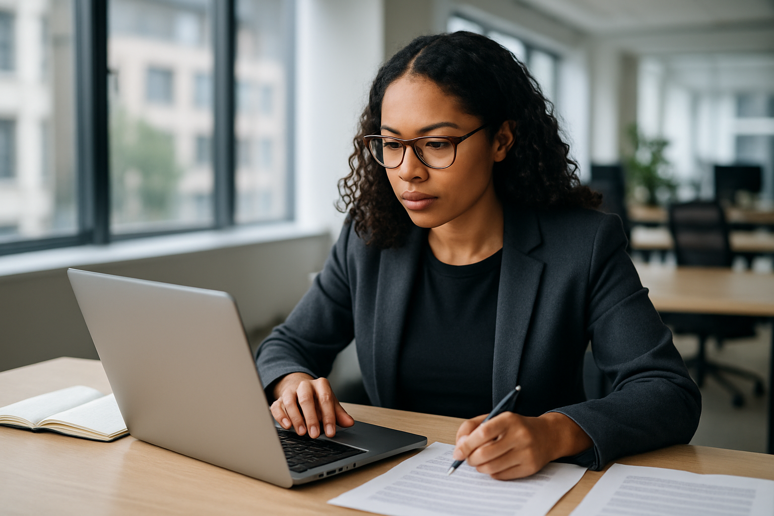 UK professional preparing career documents for UK visa appeal process