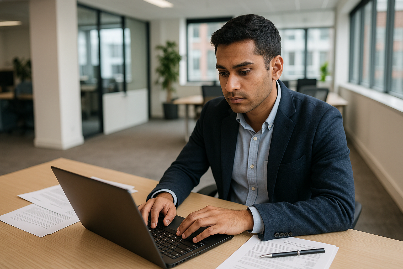 UK professional preparing career documents for part time study UK