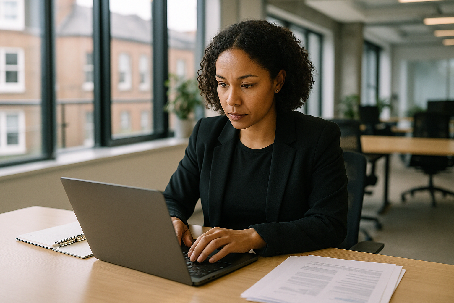 UK professional preparing career documents for diagnostic careers in the UK