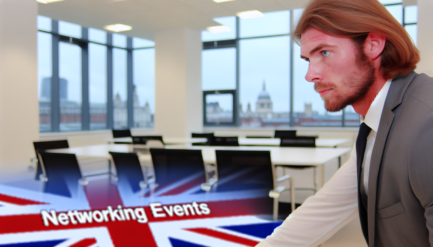 UK professional focused on work at a tidy modern desk