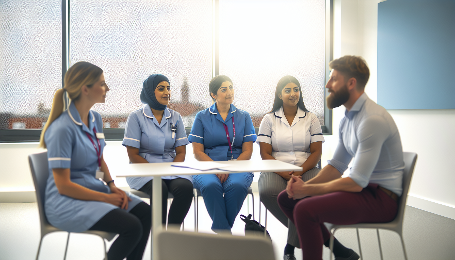 Collaborative discussion among UK nursing professionals
