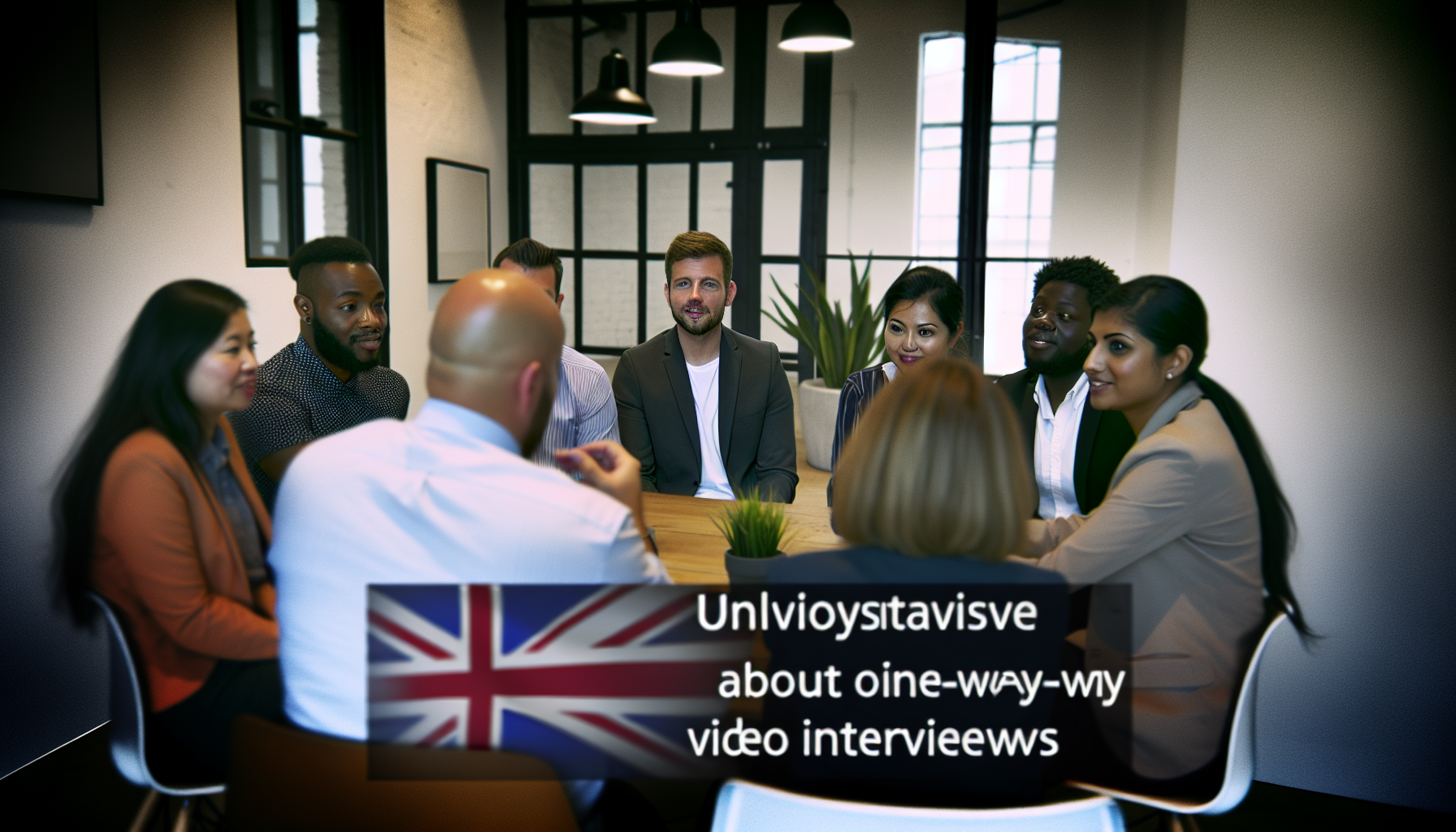 UK team collaborates on preparing for digital interviews.