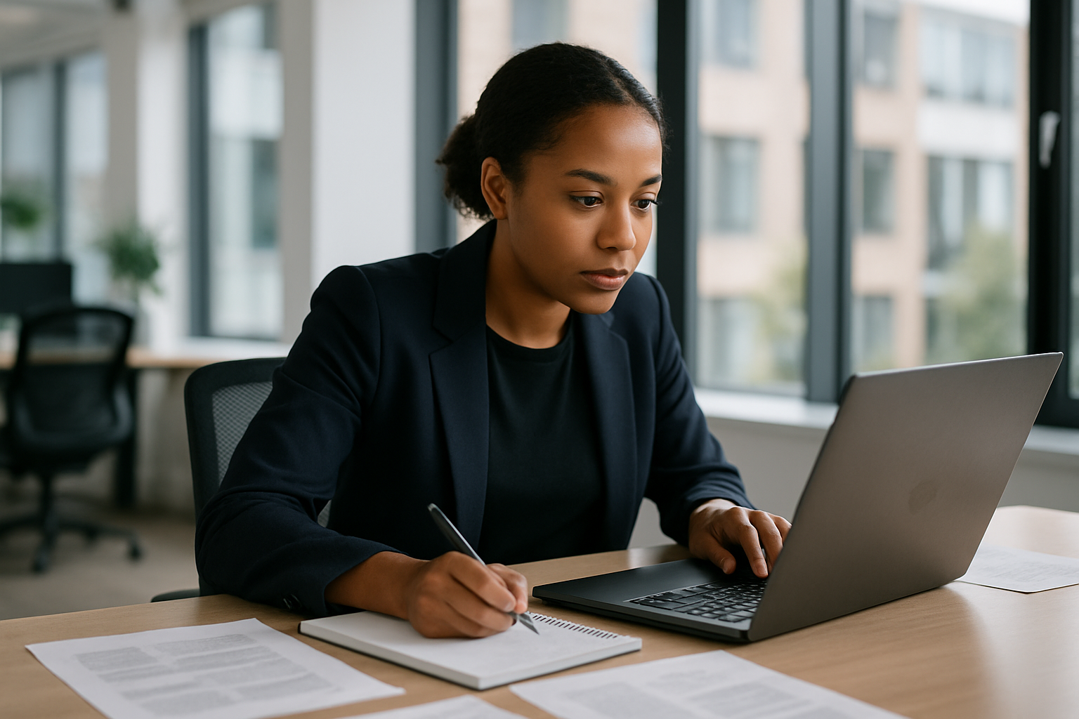 UK professional preparing career documents for part time study UK