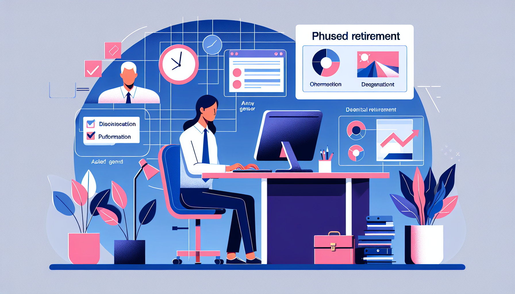 Single UK professional focused on a phased retirement task.