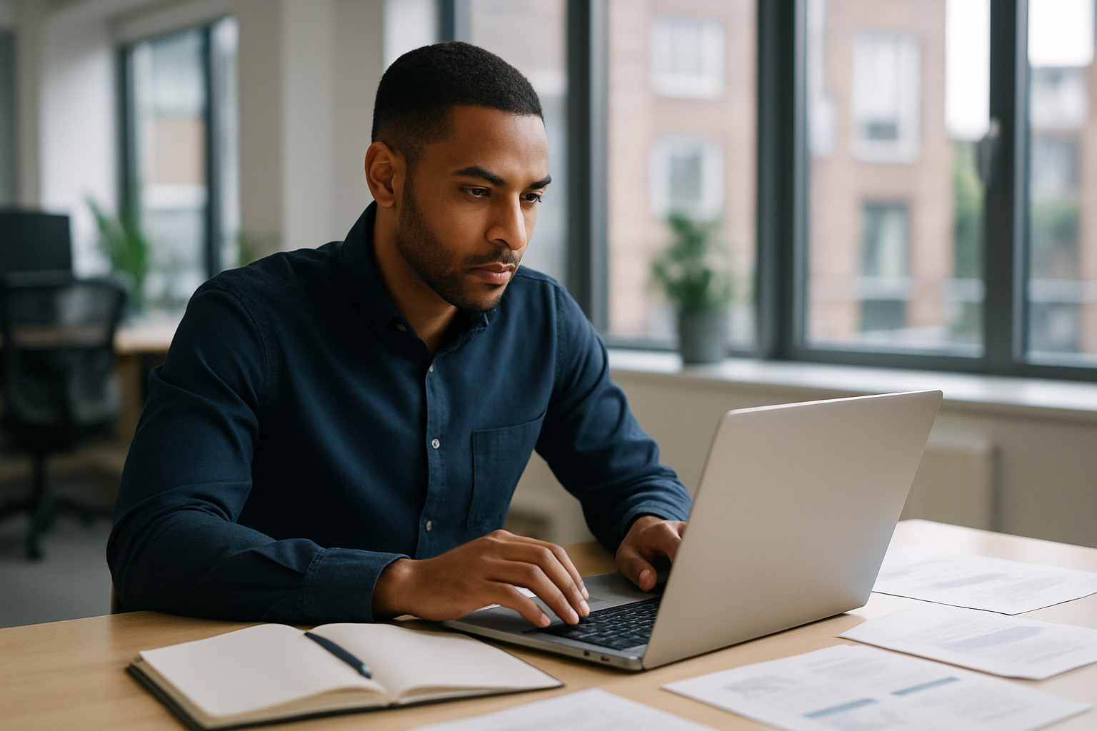 UK professional preparing career documents for landscaper UK