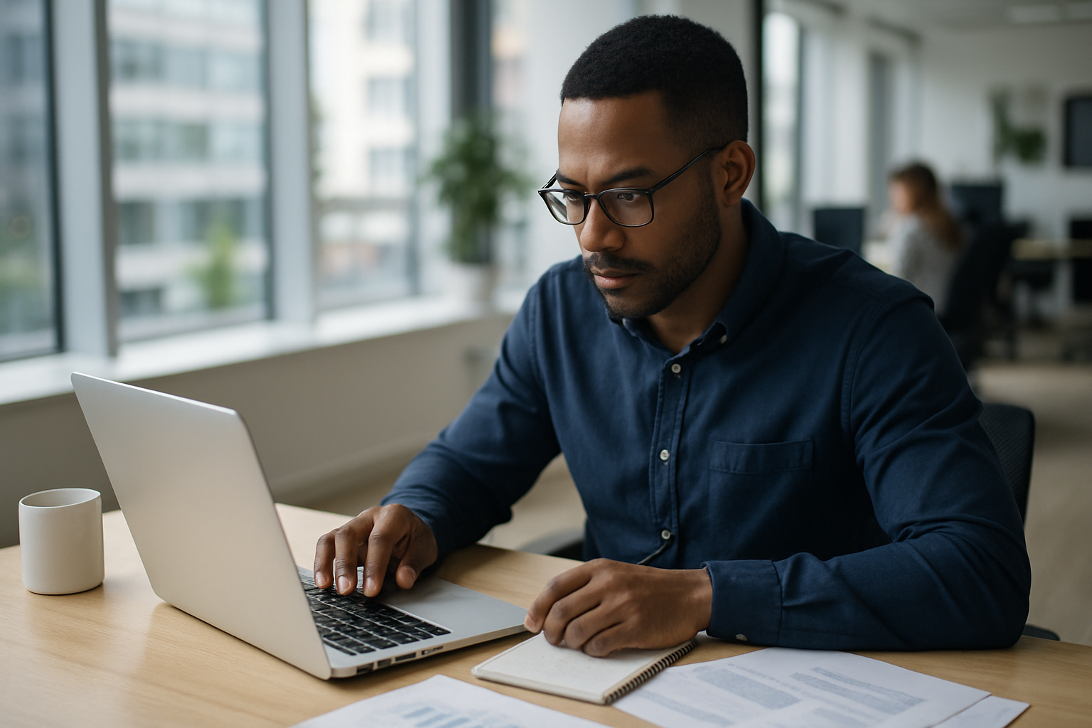 UK professional preparing career documents for HR business partner UK