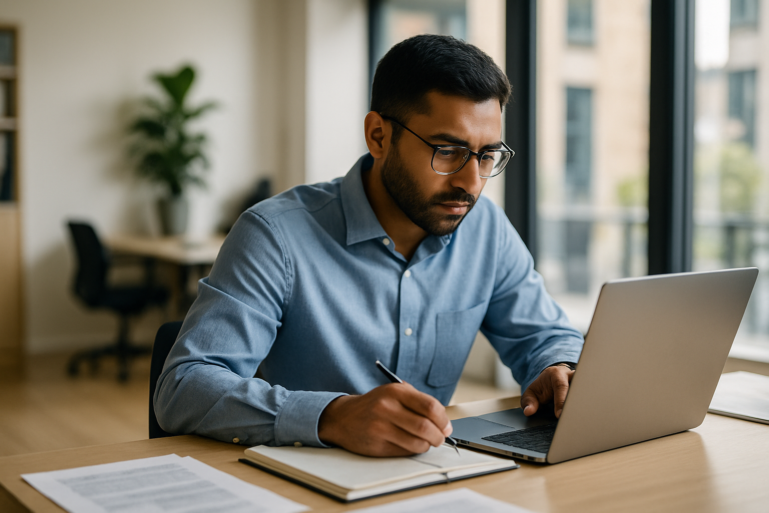 UK professional preparing career documents for Digital nomad UK remote