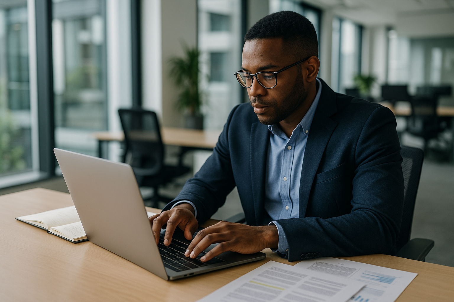 UK professional preparing career documents for Accelerator programme UK