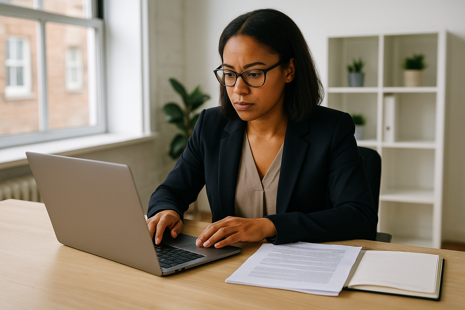 UK professional preparing career documents for work from home contract UK