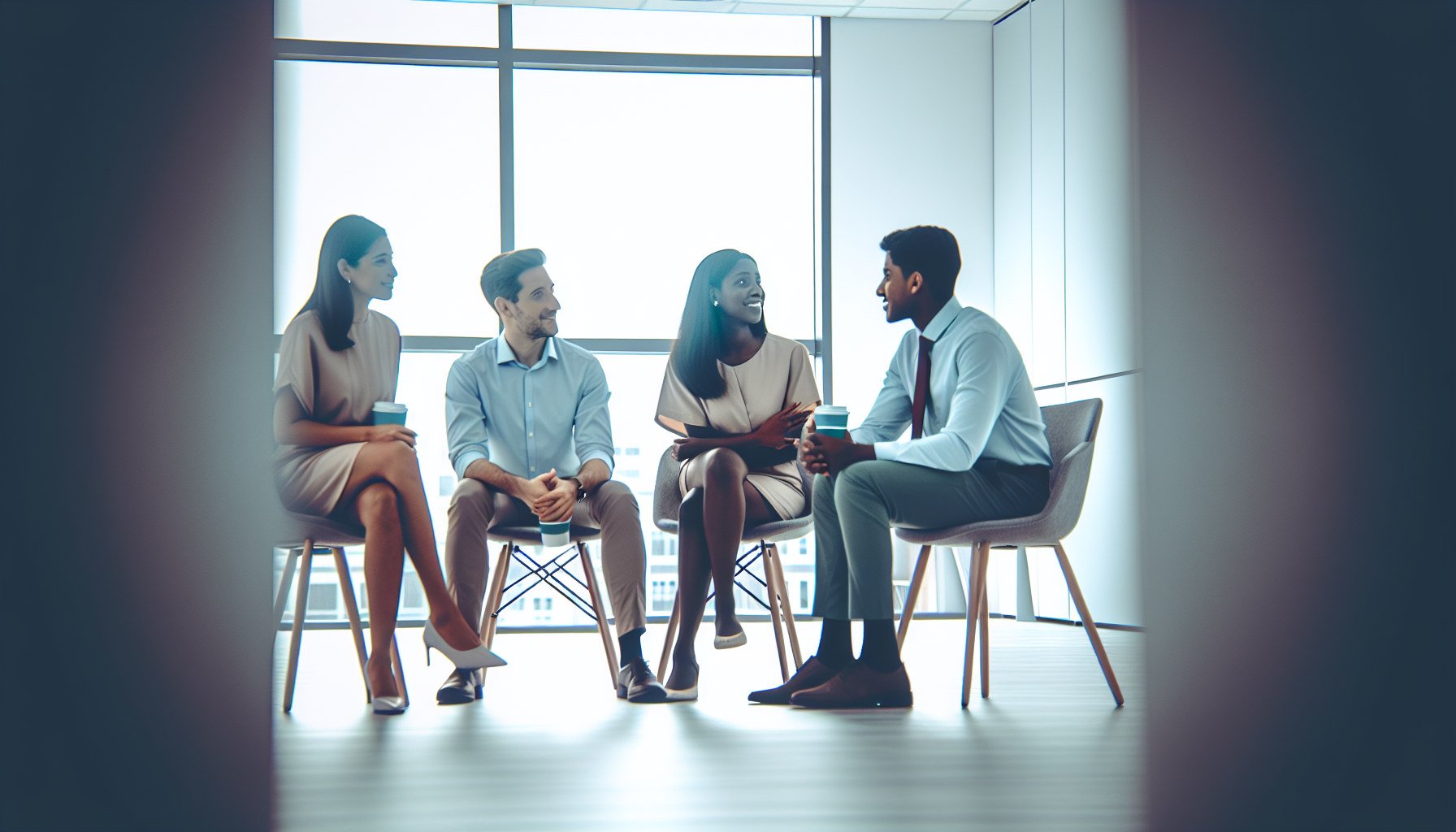 Professionals in a collaborative discussion on salary negotiations