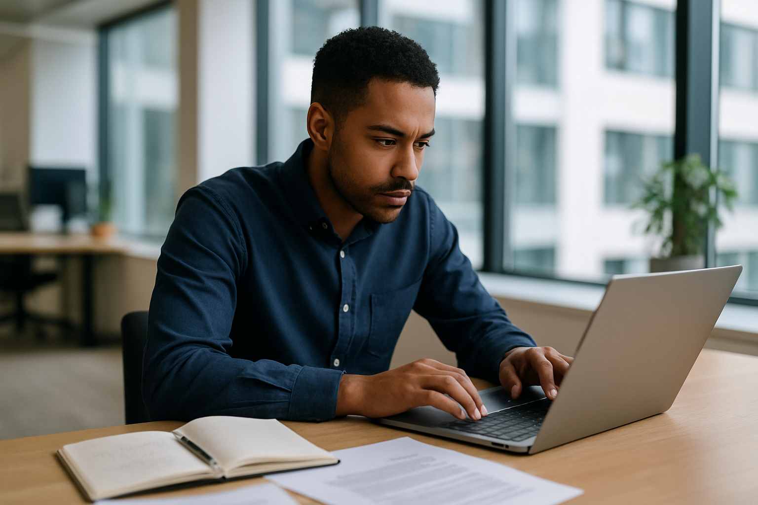 UK professional preparing career documents for UK visa processing time