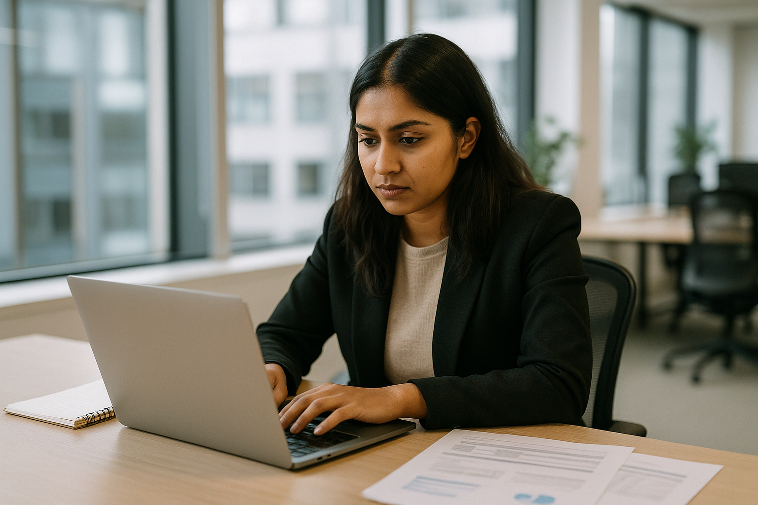 UK professional preparing career documents for degree apprenticeship adult