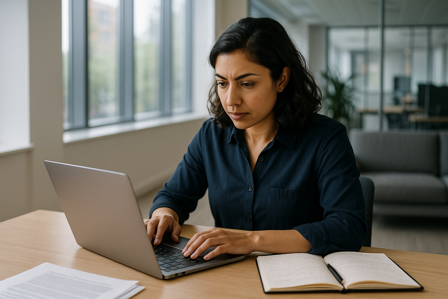 UK professional preparing career documents for Returnship UK