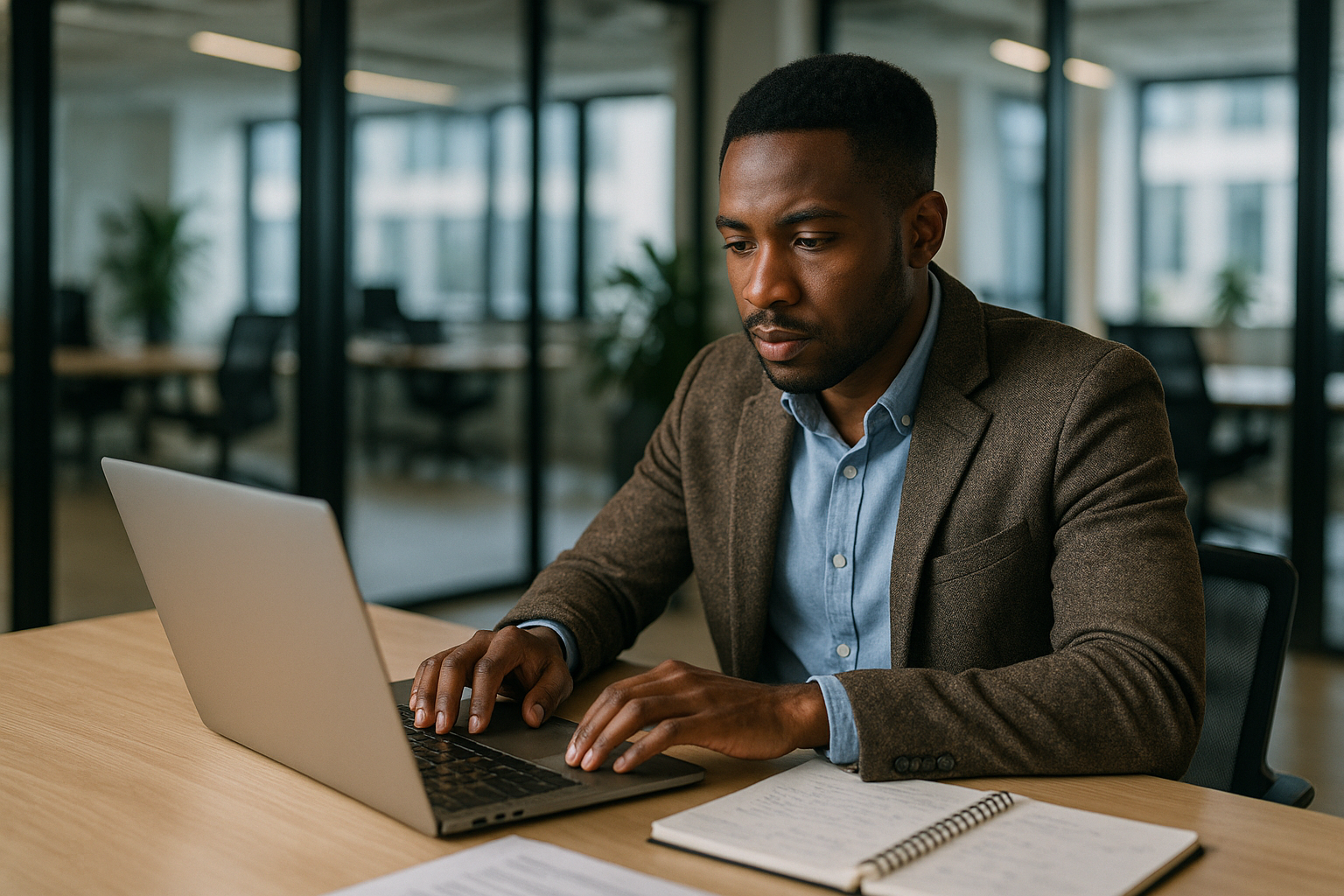 UK professional preparing career documents for electrician